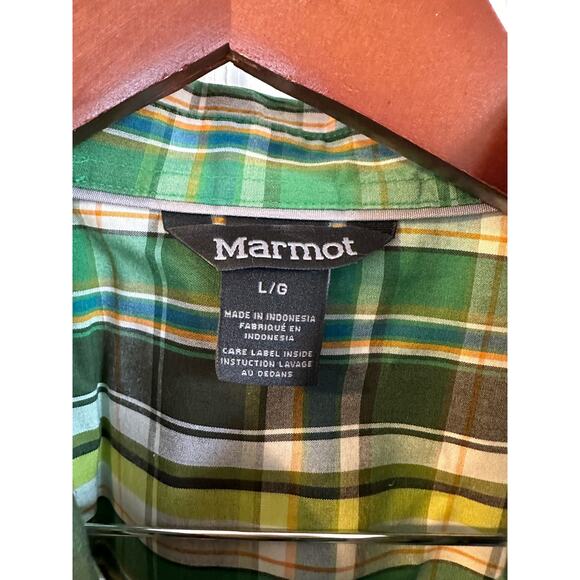 Marmot Mens Short Sleeve Button Down Shirt Sz Large - Picture 4 of 9